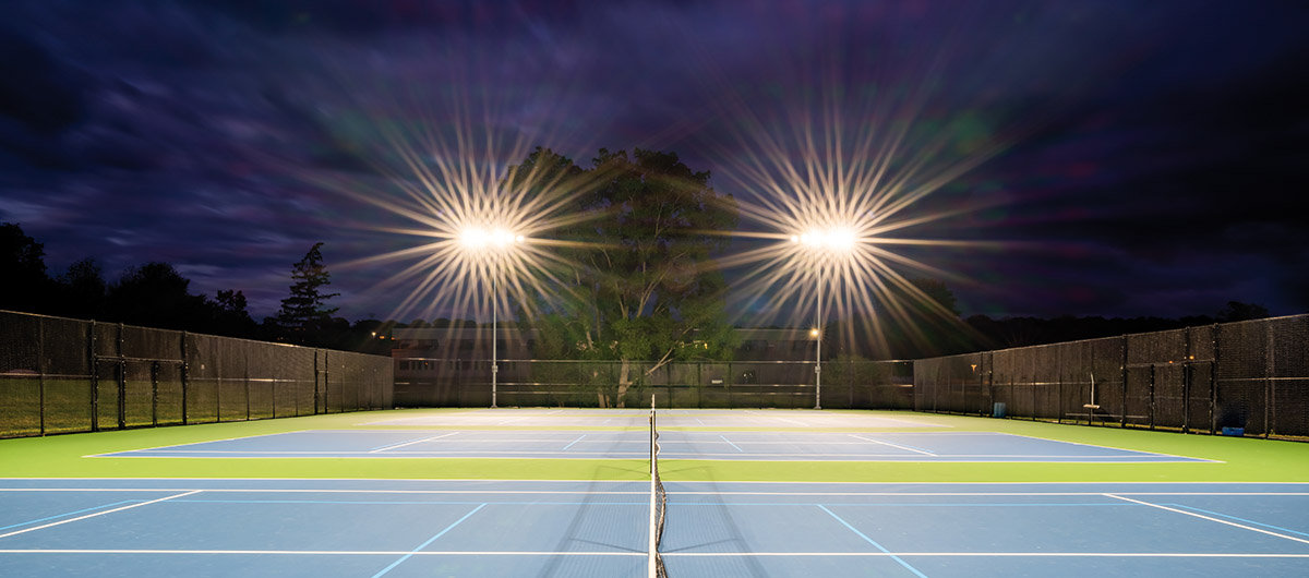 Iluminación decorativa en un centro deportivo 2
