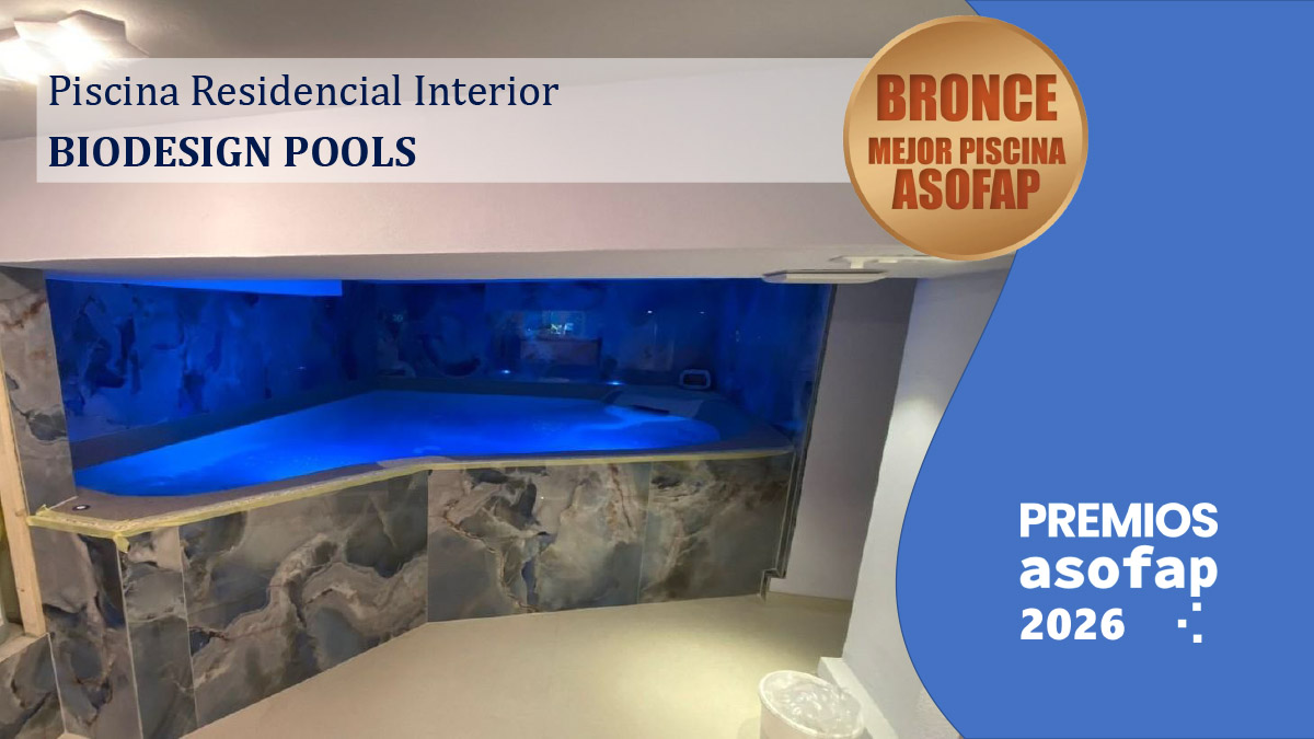07 Premios ASOFAP 2026 - Piscina Residencial Interior Bronce ""