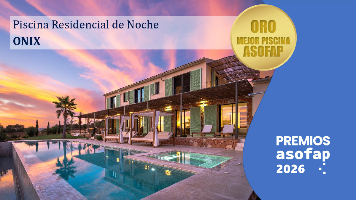 10 Premios ASOFAP 2026 - Piscina Residencial de Noche Oro ""