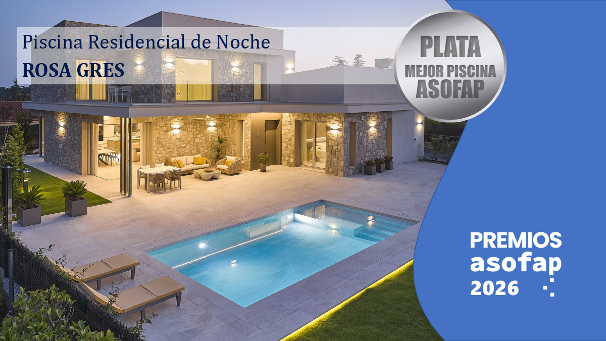 10 Premios ASOFAP 2026 - Piscina Residencial de Noche Plata ""